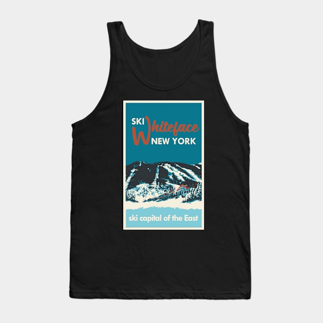 Whiteface Mountain vintage ski poster Tank Top by ROEDERcraft